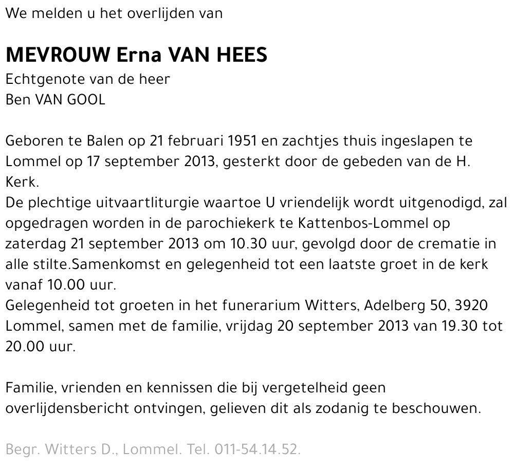 Erna Van Hees