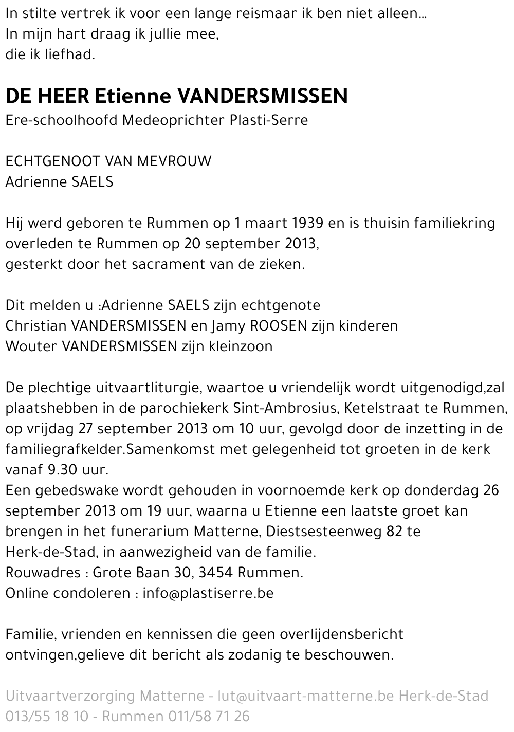 Etienne Vandersmissen