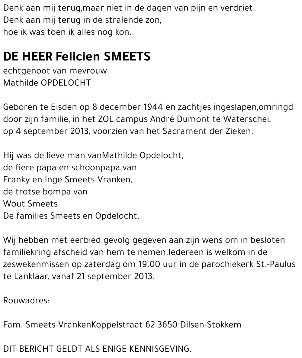 Felicien Smeets