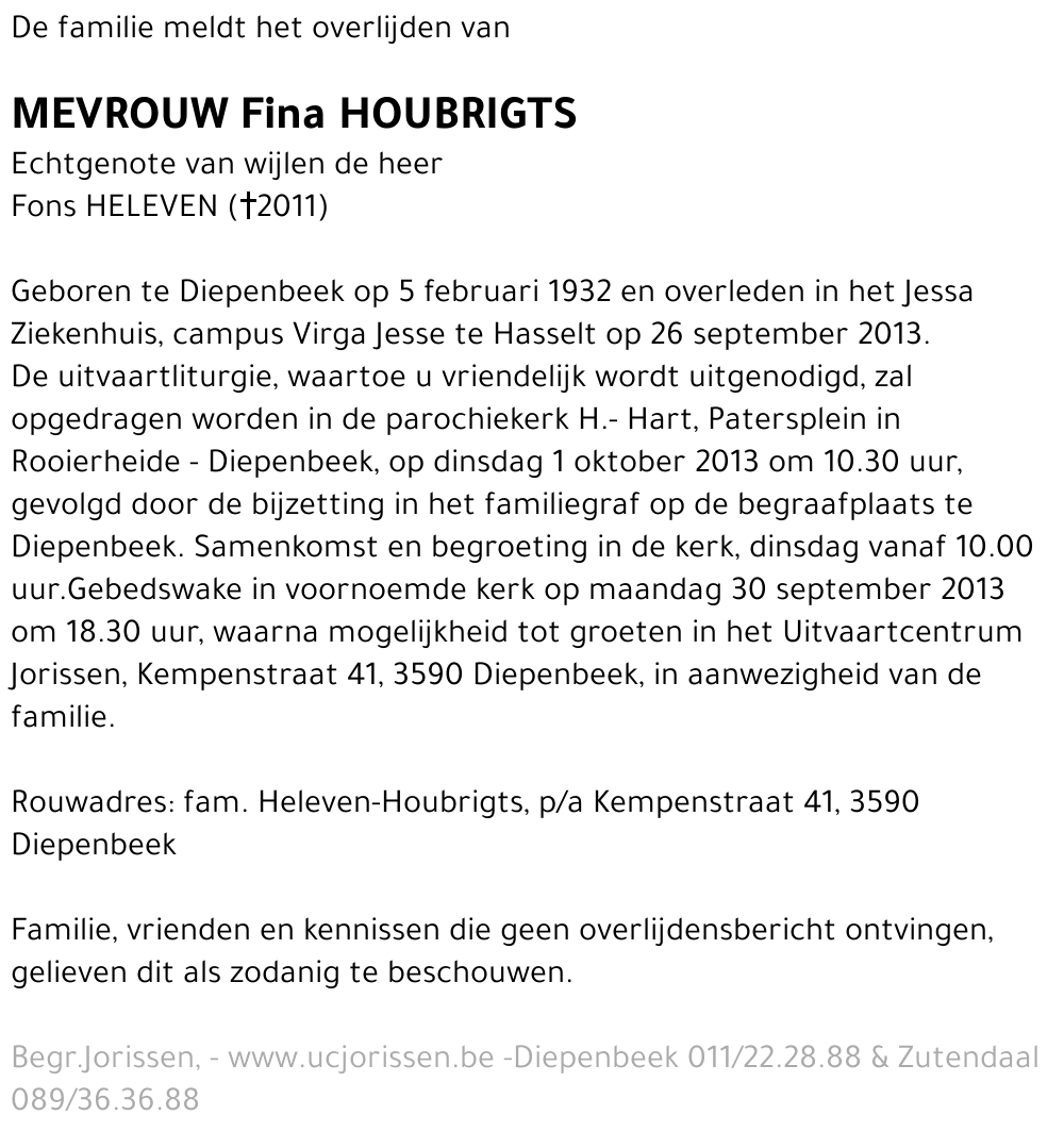 Fina Houbrigts