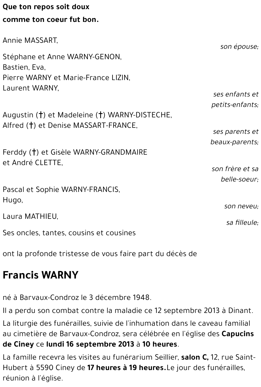 Francis WARNY