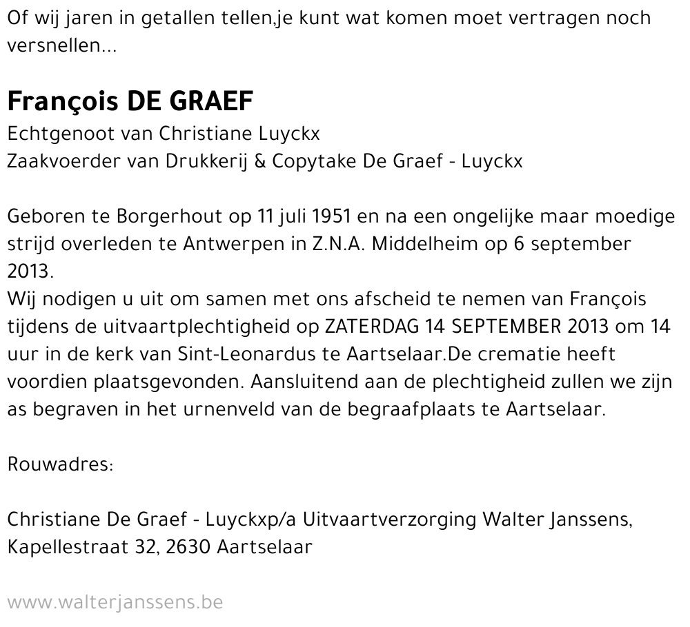 François De Graef