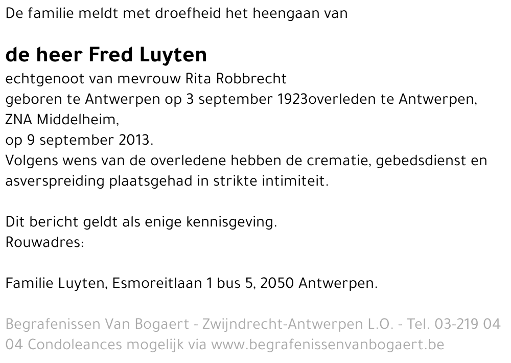 Freddy Luyten