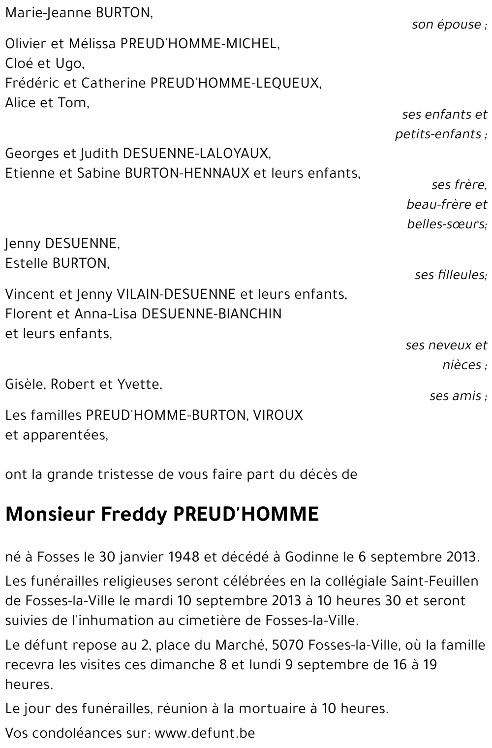 Freddy PREUD'HOMME