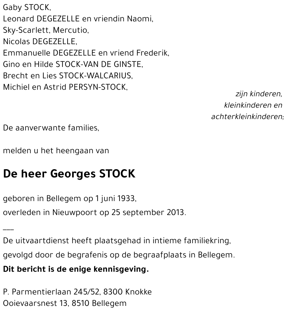 Georges STOCK