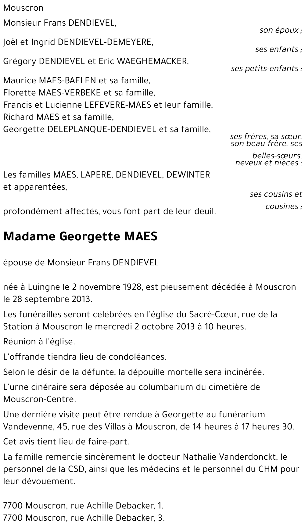 Georgette MAES