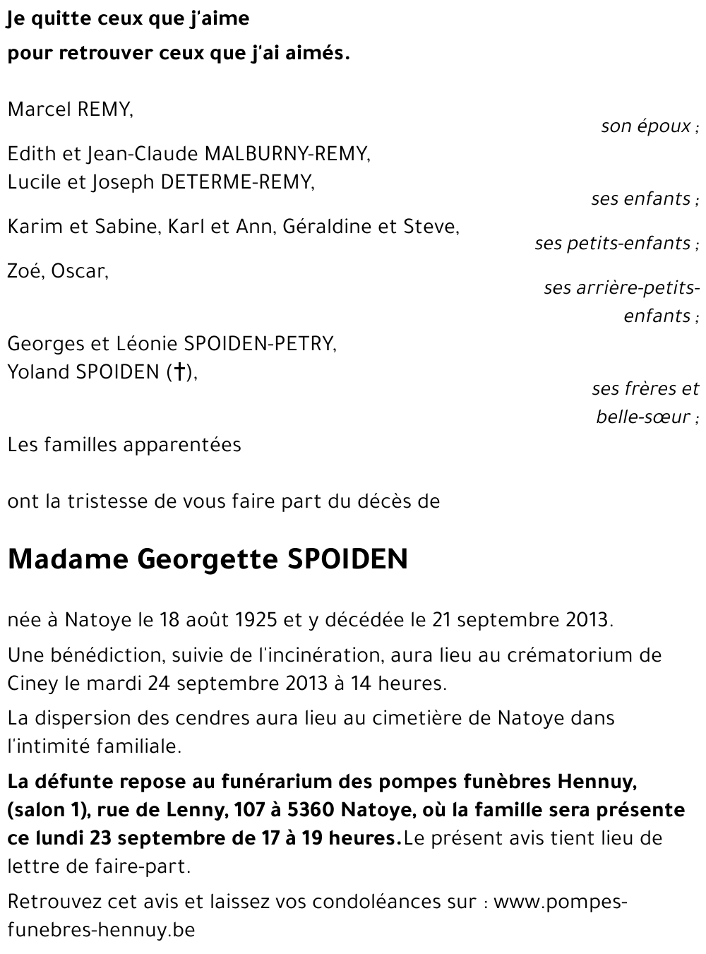 Georgette SPOIDEN