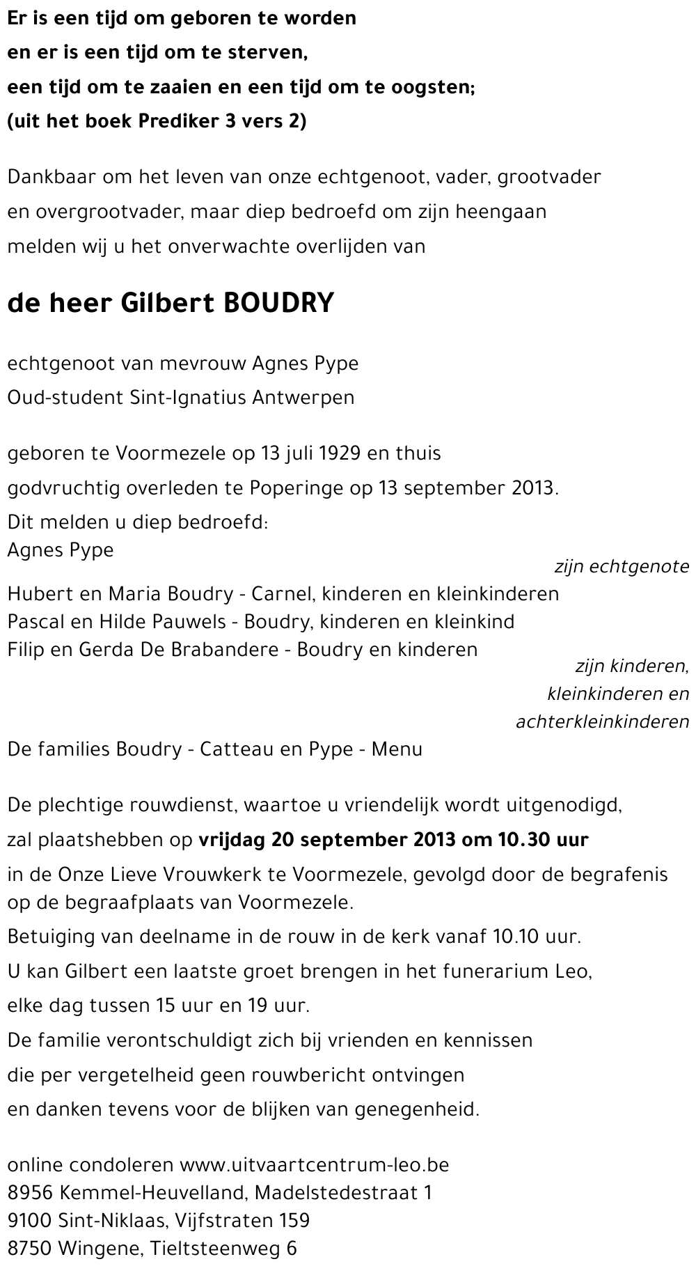 Gilbert BOUDRY