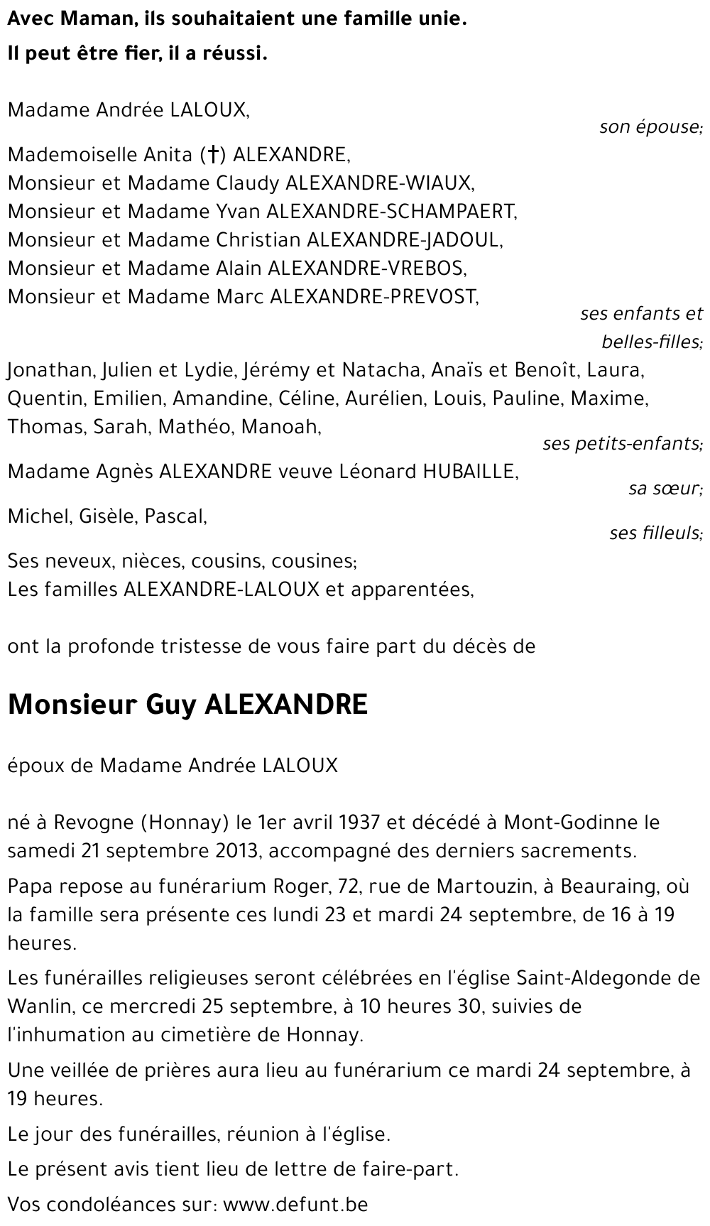 Guy ALEXANDRE