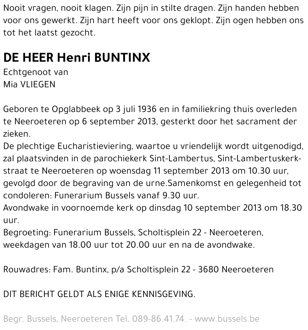 Henri BUNTINX