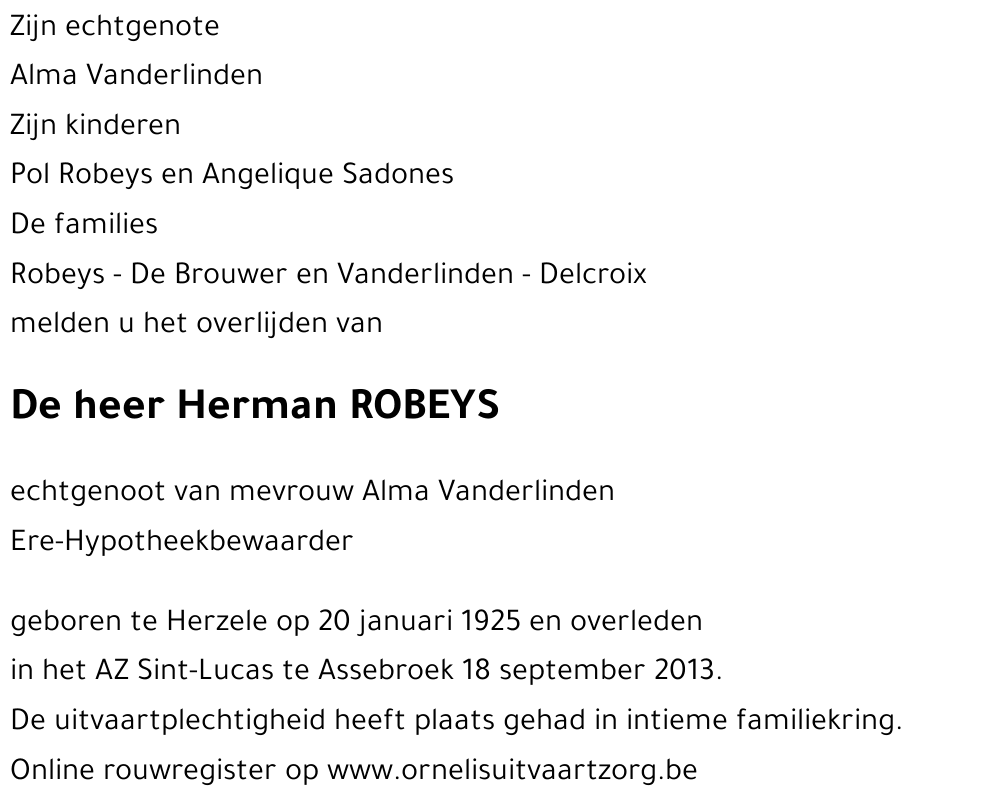 Herman ROBEYS