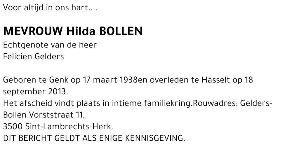 Hilda Bollen