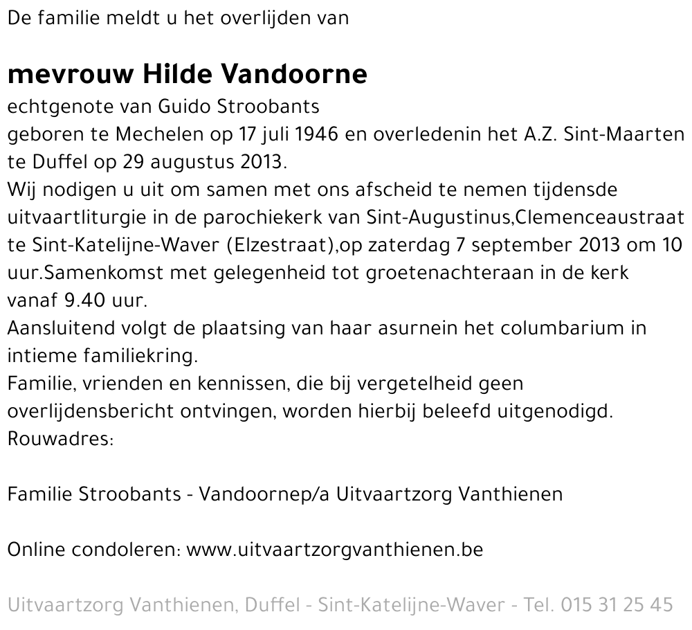 Hilde Vandoorne