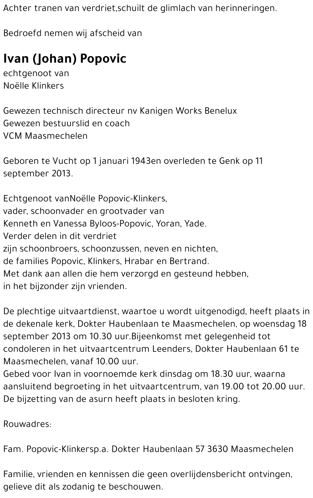 Ivan (Johan) Popovic