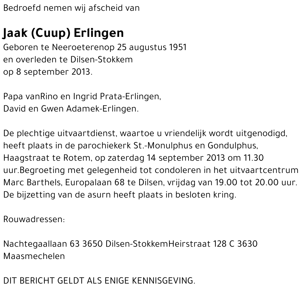 Jaak (Cuub) Erlingen