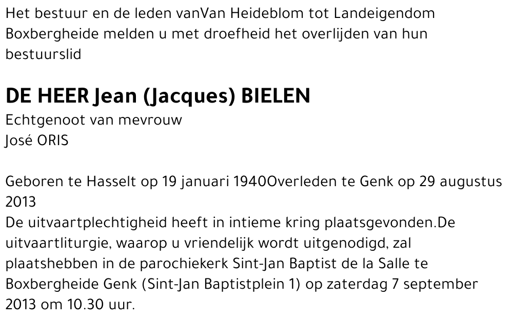 Jean (Jacques) BIELEN