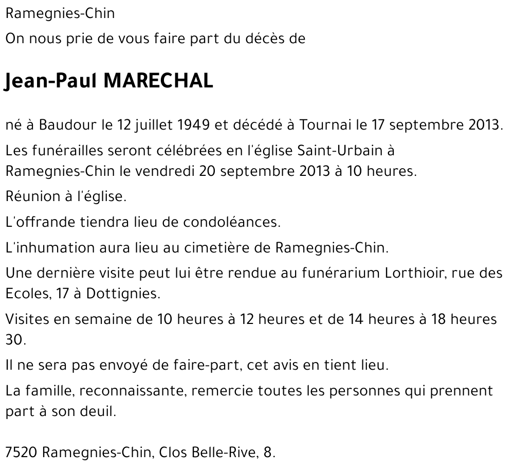Jean-Paul MARECHAL