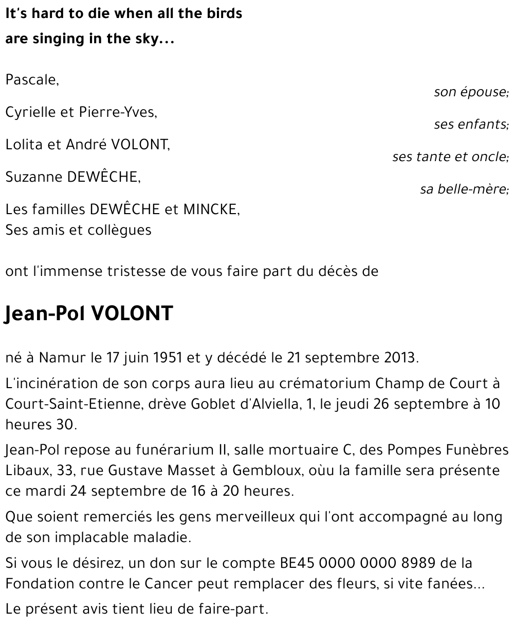 Jean-Pol VOLONT