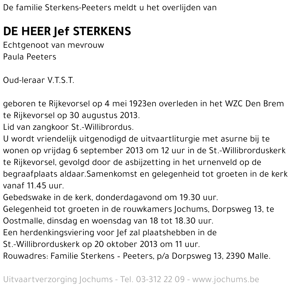 Jef Sterkens