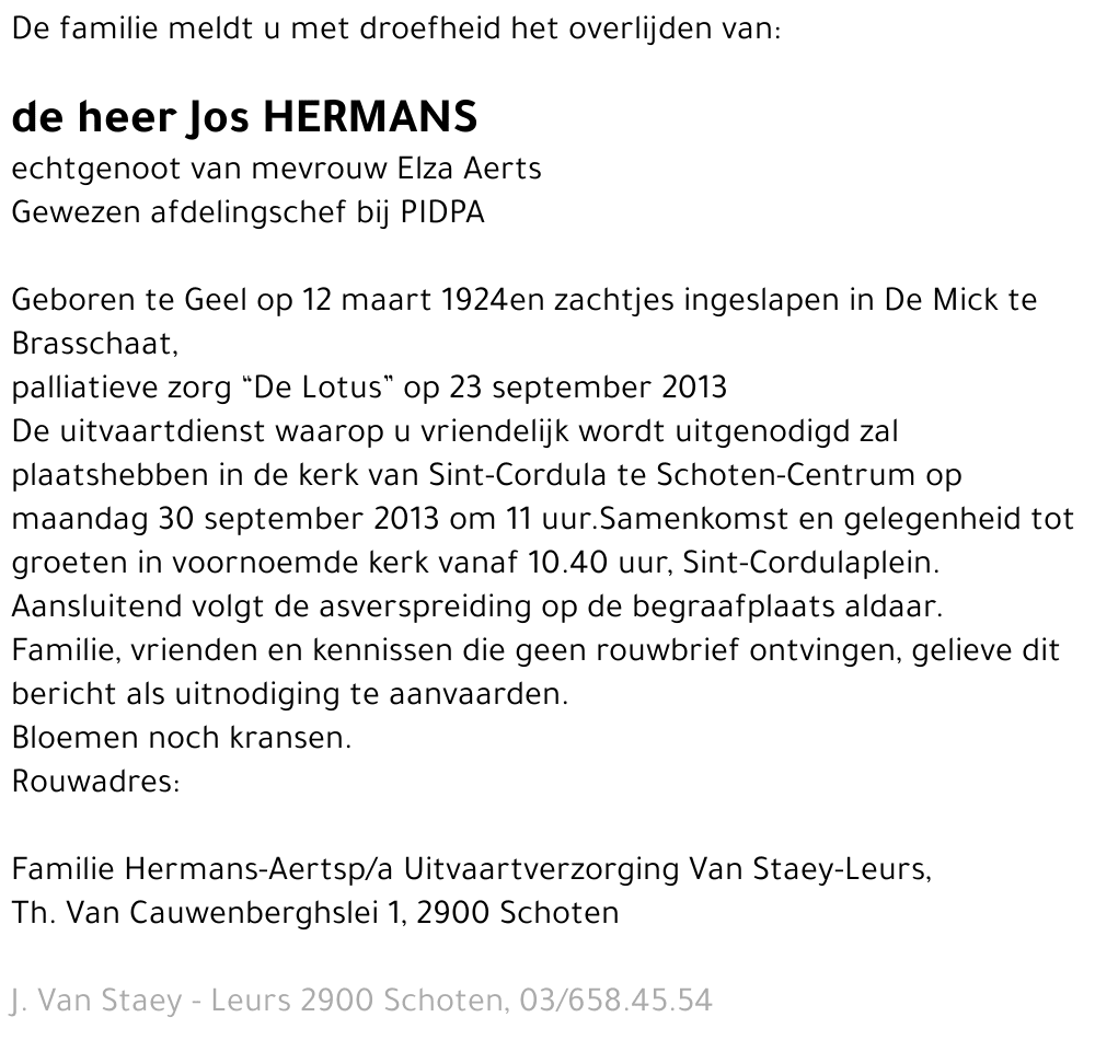 Jos Hermans