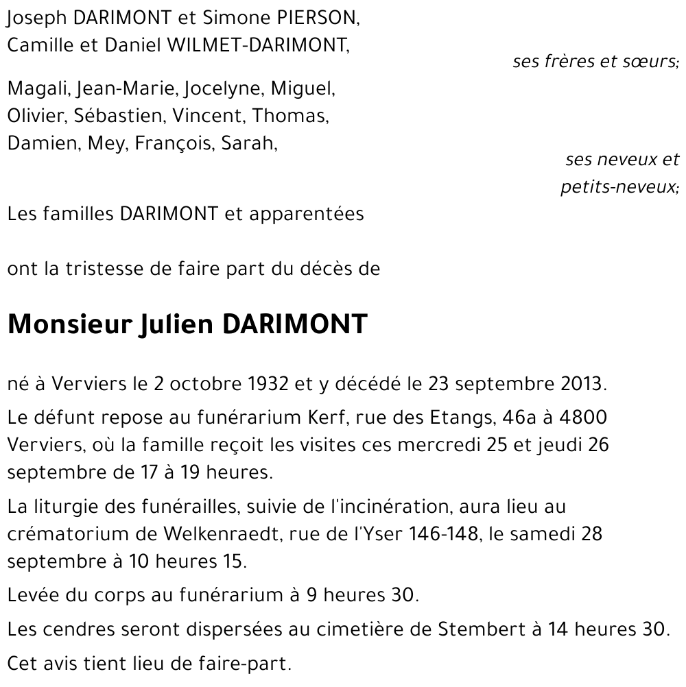 Julien DARIMONT