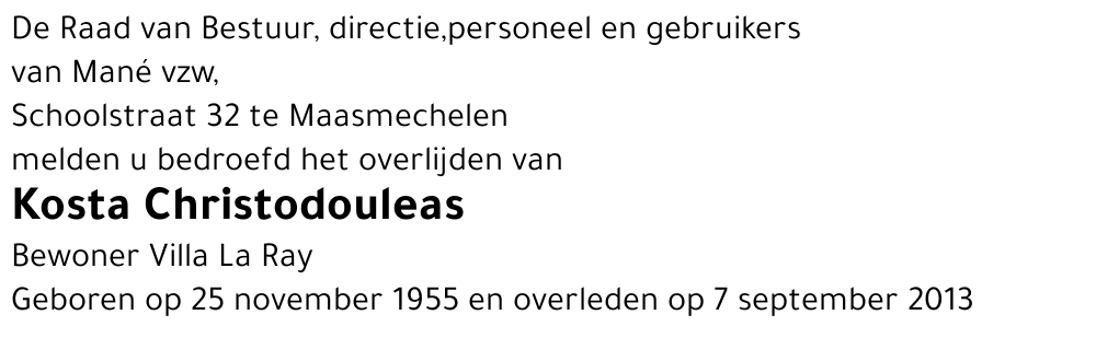 Kosta Christodouleas