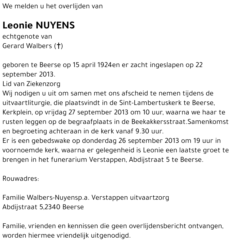 Leonie Nuyens