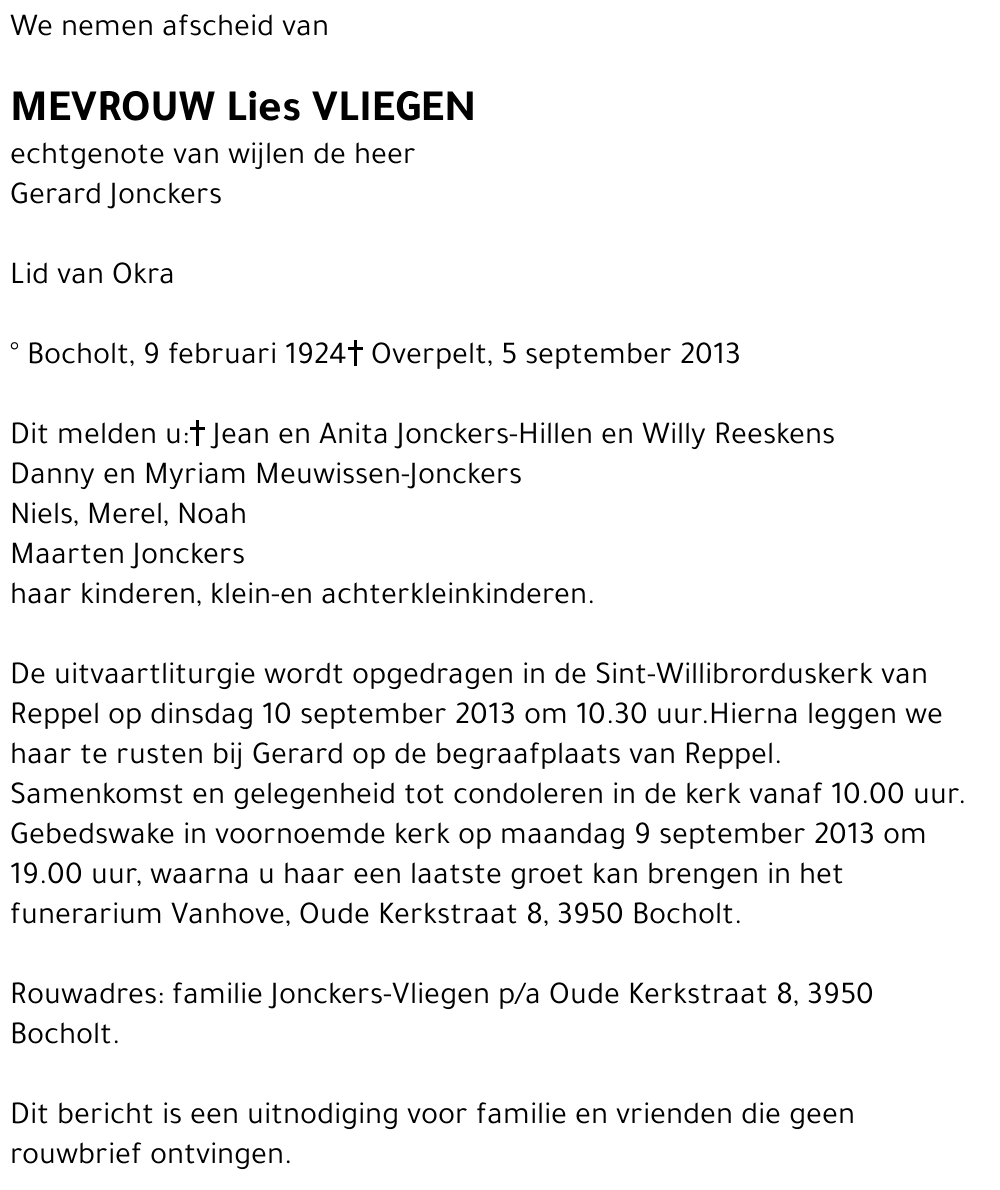 Lies Vliegen