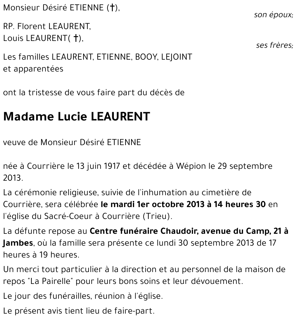 Lucie LEAURENT