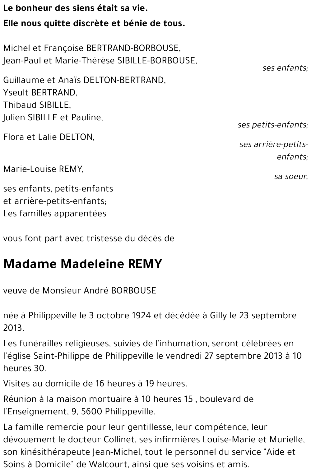Madeleine REMY
