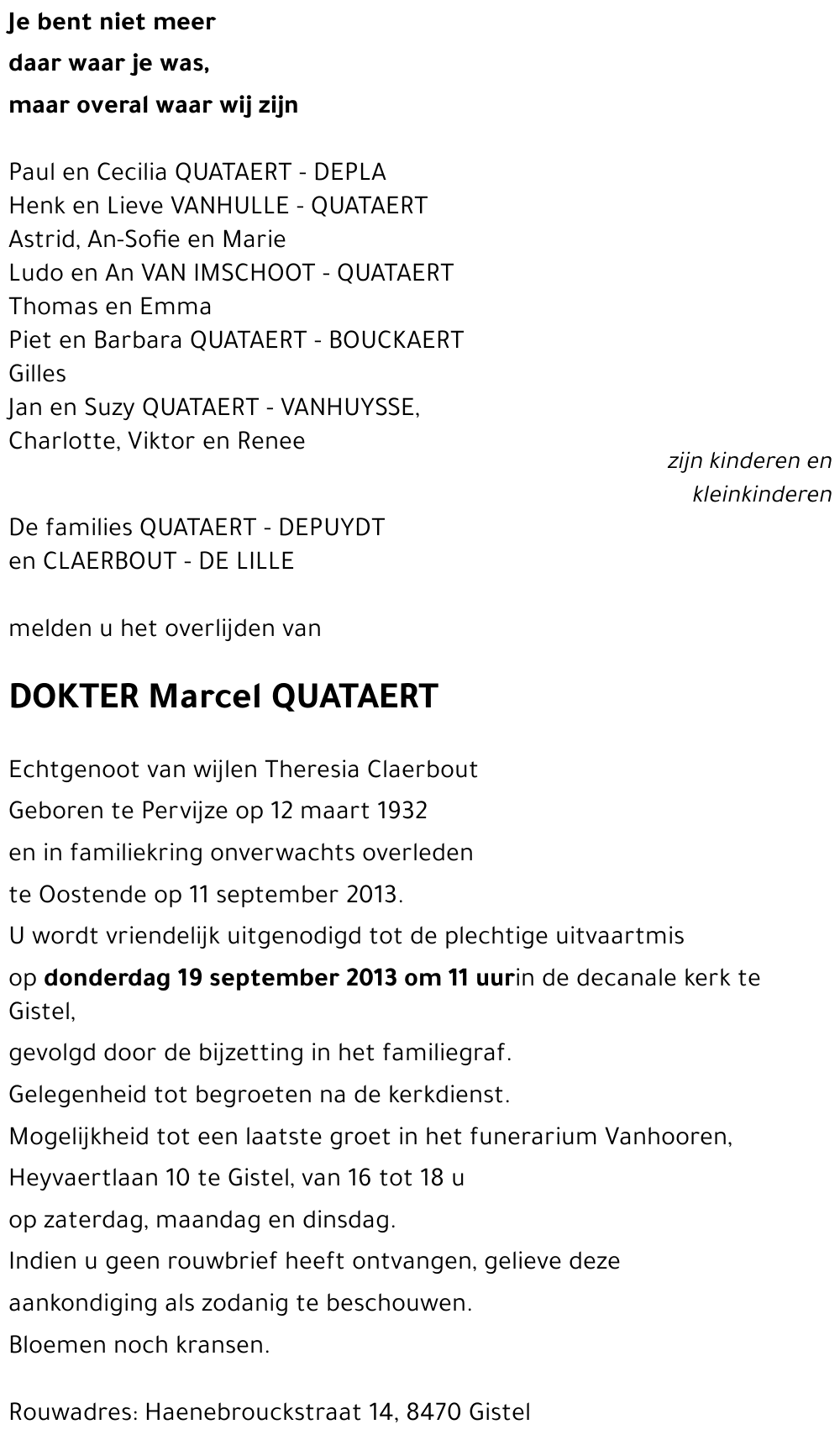 Marcel QUATAERT