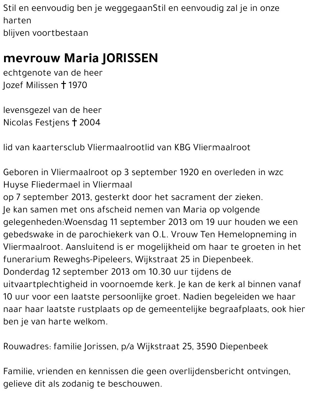 Maria Jorissen