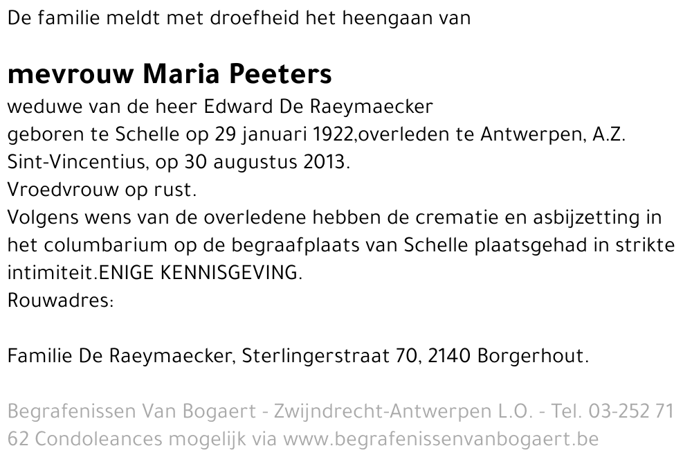 Maria Peeters