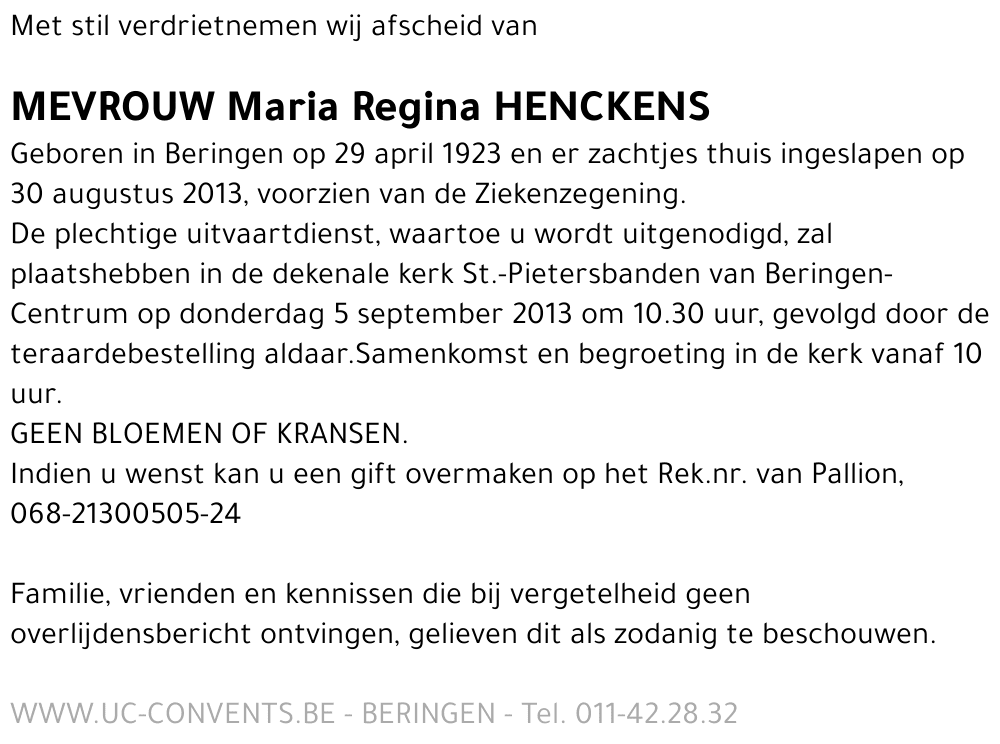 Maria Regina Henckens