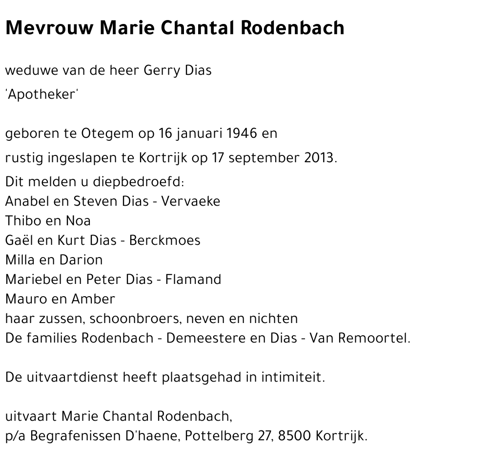 Marie Chantal Rodenbach