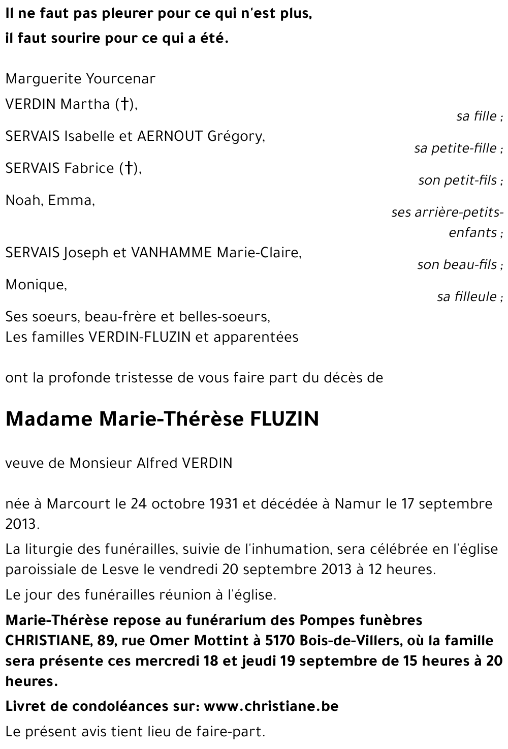 Marie-Thérèse FLUZIN