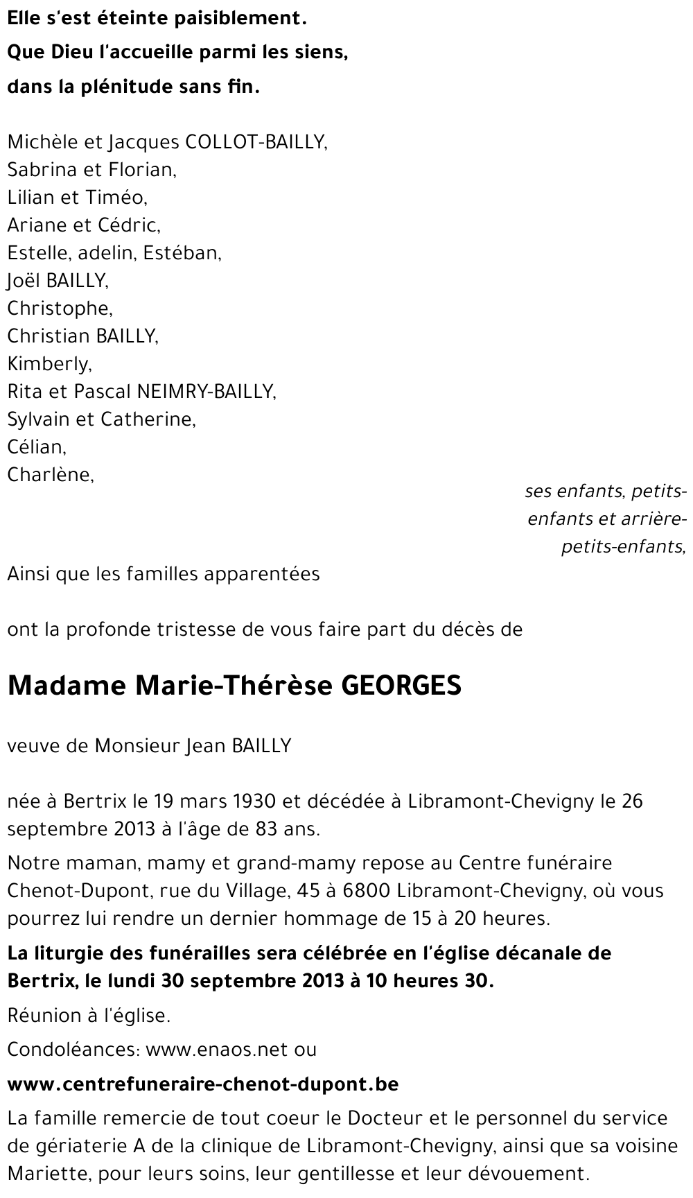 Marie-Thérèse GEORGES