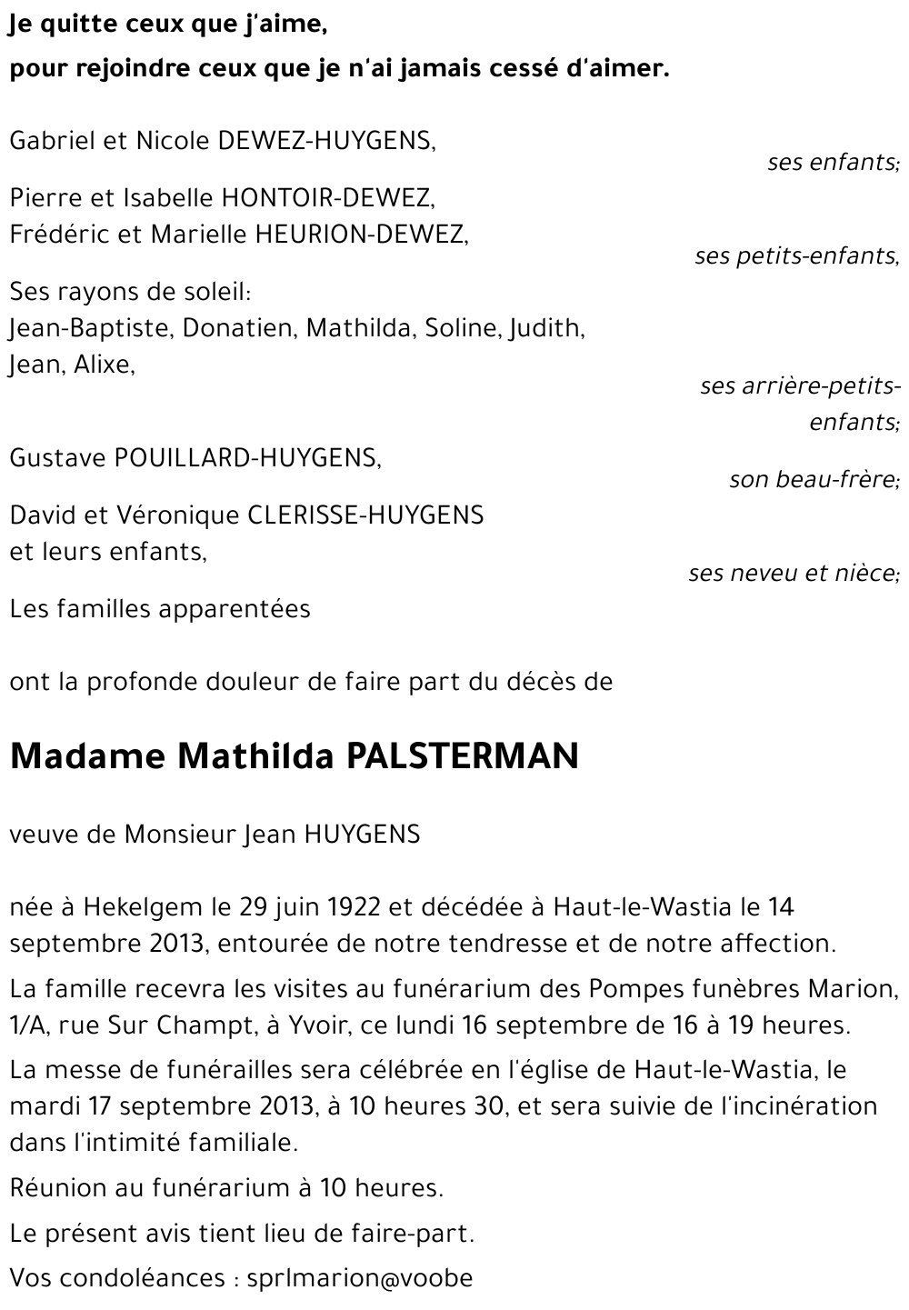 Mathilda PALSTERMAN