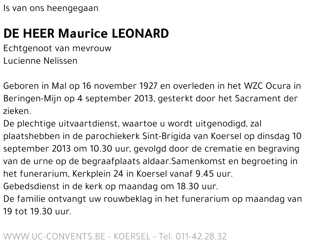 Maurice Leonard