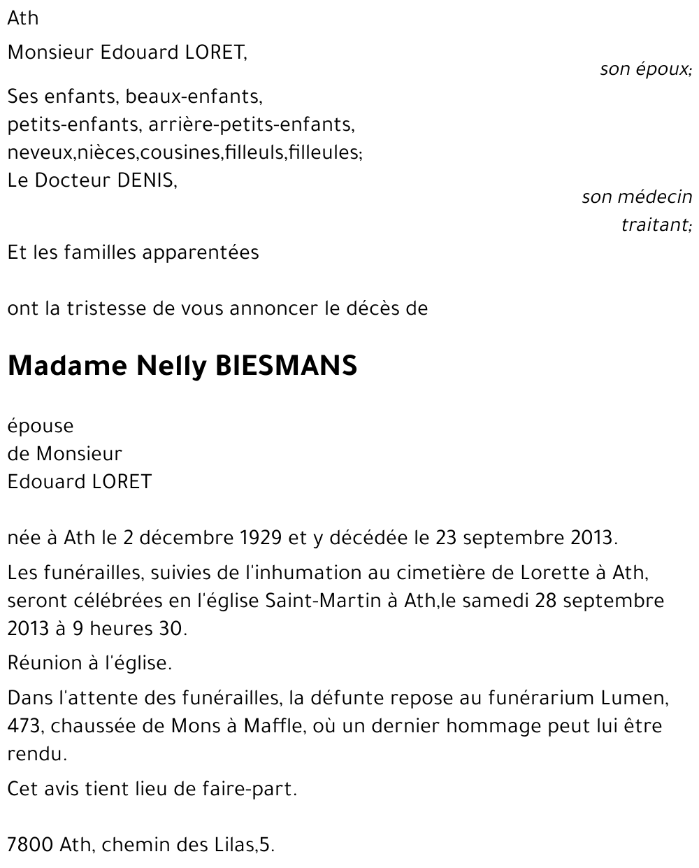 Nelly BIESMANS