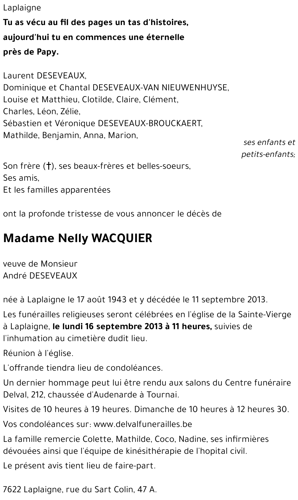 Nelly WACQUIER