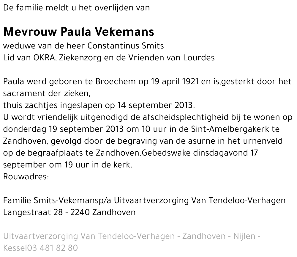 Paula Vekemans