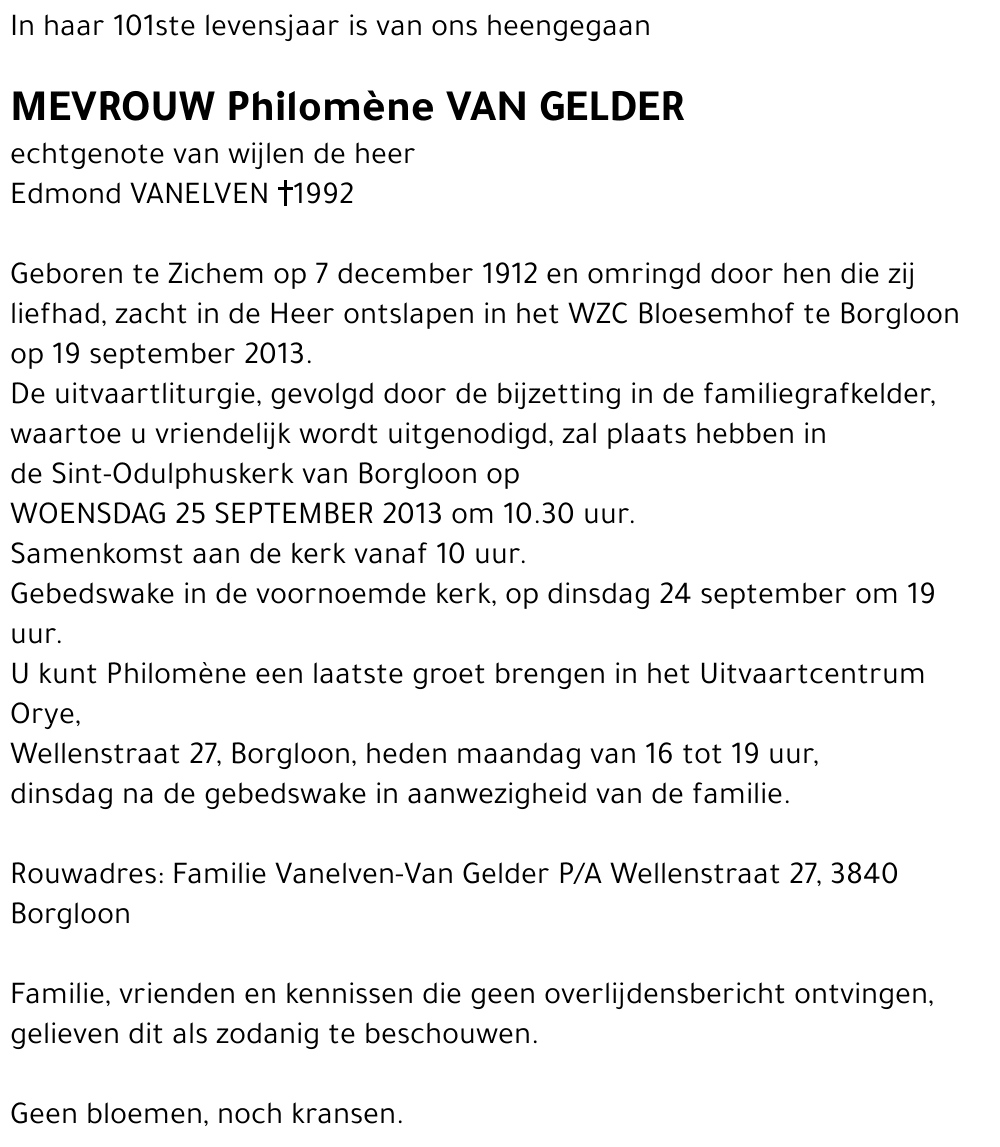 Philomène Van Gelder