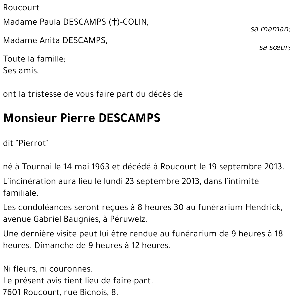 Pierre DESCAMPS
