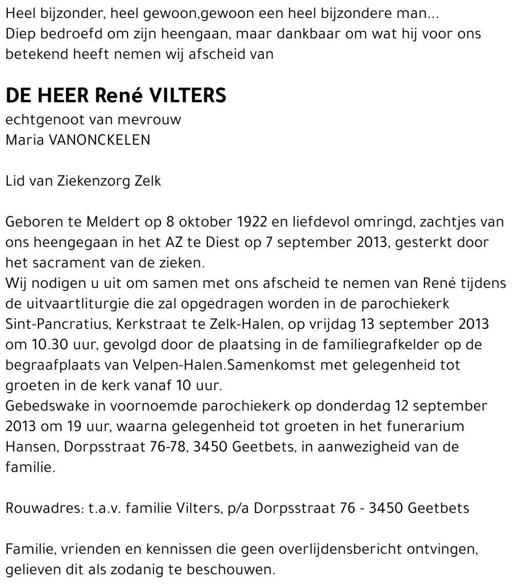 René VILTERS