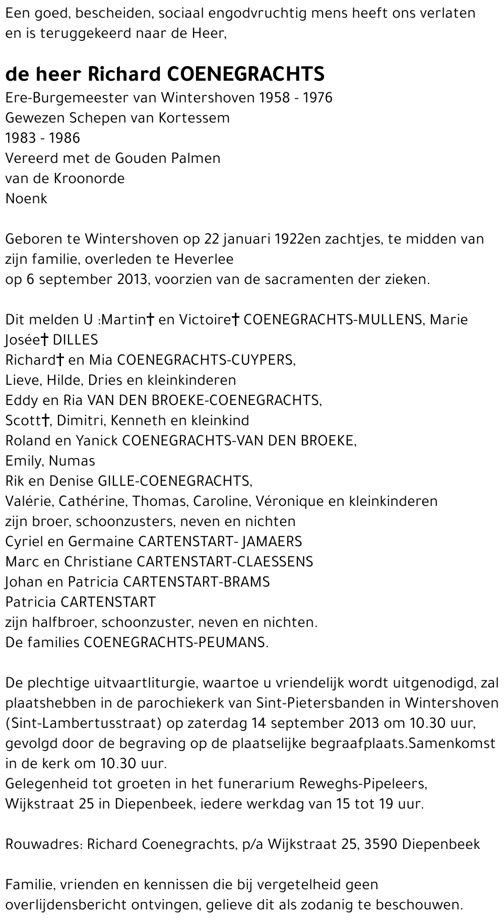 Richard Coenegrachts