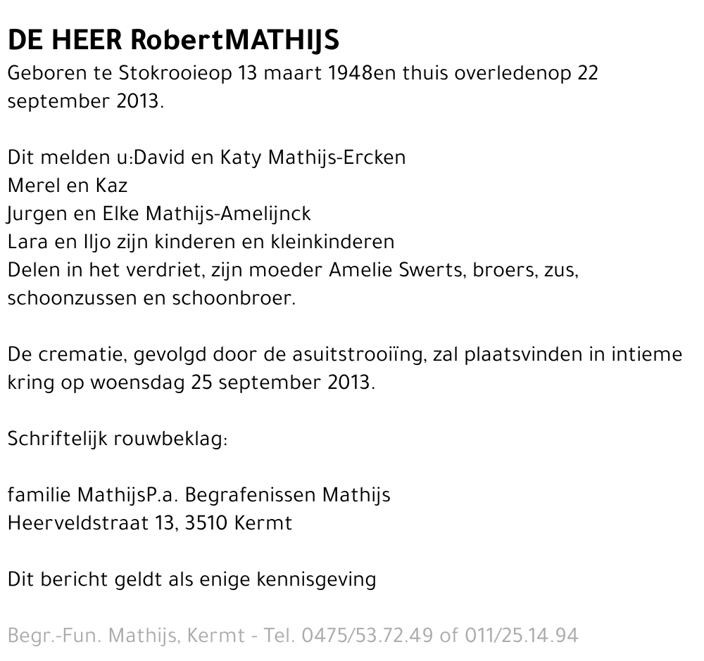 Robert Mathijs