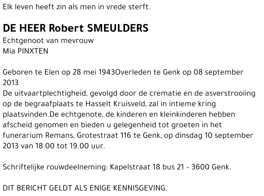 Robert SMEULDERS