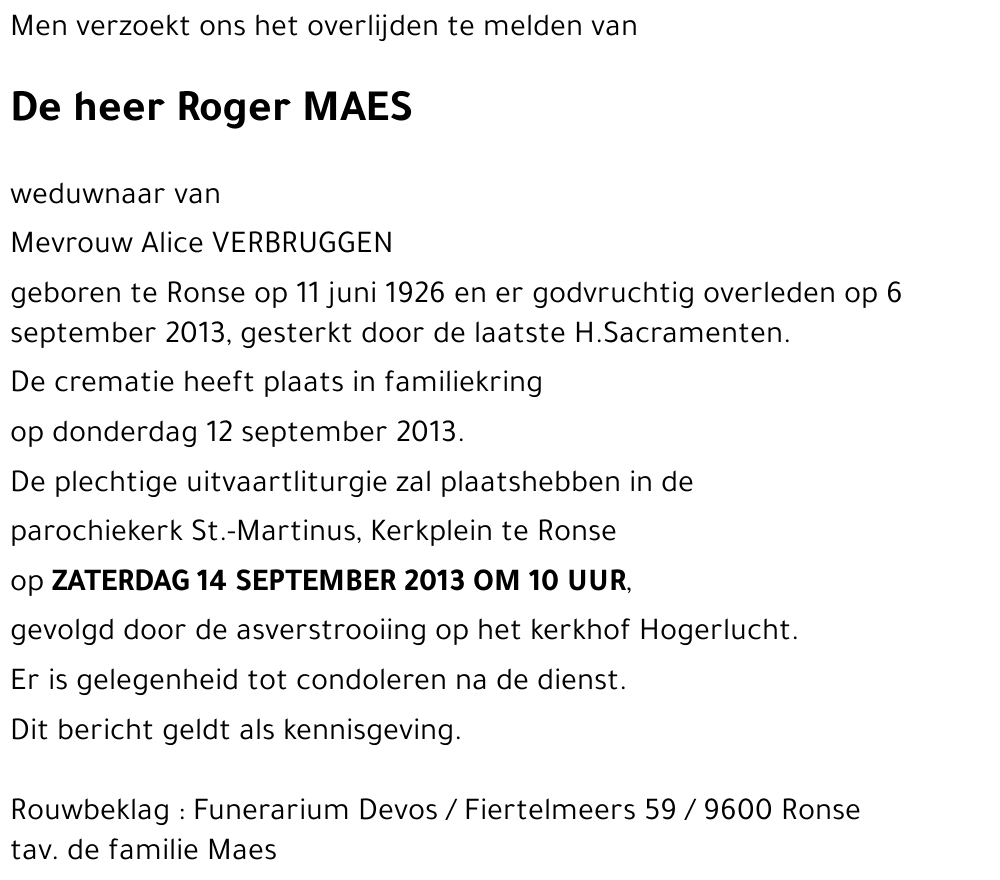 Roger MAES