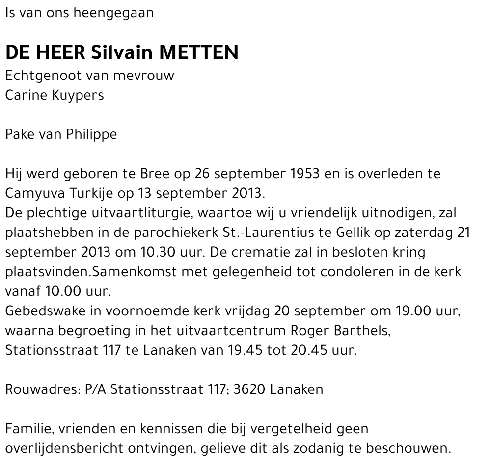 Silvain Metten